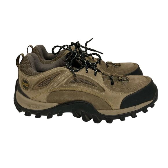 Timberland Pro Series Steel Toe Work Shoes Women’s Size 8.5 Low Brown Suede - Picture 1 of 9